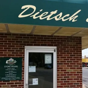 Store door off parking lot