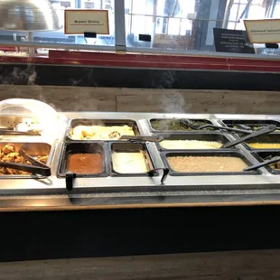 a variety of food items