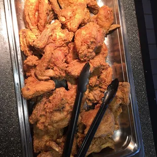 interior, chicken wings and fried chicken