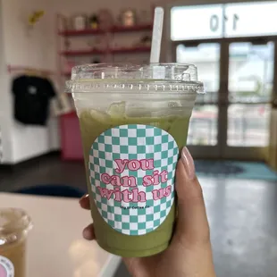 Strawberry Matcha Latte