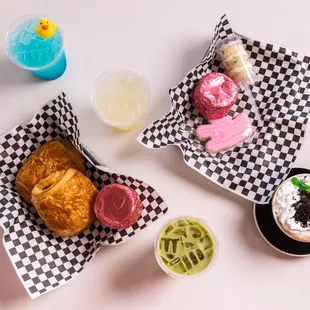 Dirt Cup Latte  
Bubble Bath Lemonade 
Assorted Pastries