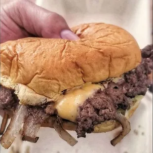 Smash Burgers. 5 dollars on Mondays.