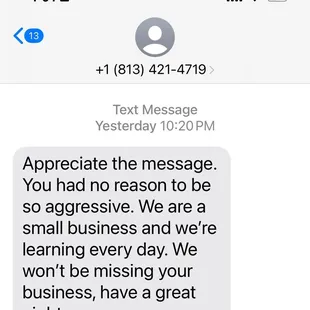 Here is a response from the truck owner... Can not even take criticism.... Poor baby... and little baby has daddy's money