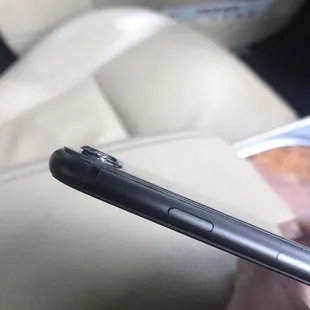 Destroyed phone