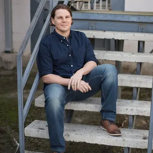 I like to sit on steps :)