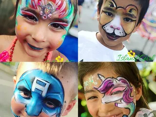 Island Girl Face Art