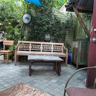 Outdoor seating area