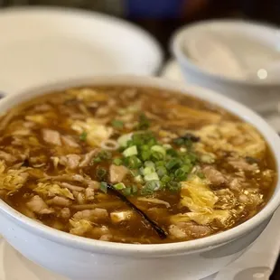 Chinese Hot and Sour Soup with Chicken