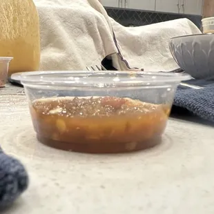 This is another container of pepper they sent us, for a full dinner of six people. Ridiculously stingy.