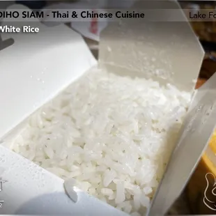 White Rice was good. (Overall rating: 3 Stars)