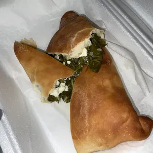 Spinach and feta pies