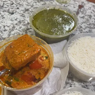 Paneer Tikka Masala Palak (Saag)