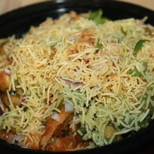 Samosa chaat delivered via Caviar