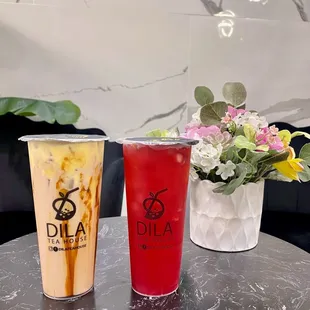 Brown Sugar Milk Tea with Creme Brûlée (Rate: 1/5) &amp; Summer Melon Fruit Tea (Rate: 2/5)