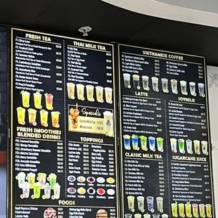 small text menu, no physical menus available yet November 2022