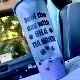 Taro Smoothie with Boba