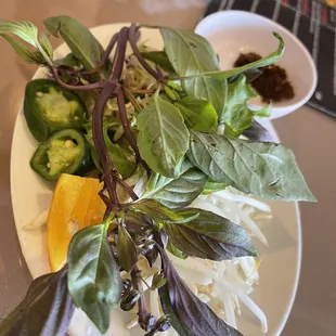 Condiments for Bun Bo Hue