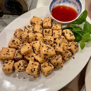 Crunchy Sesame Tofu Nuggets