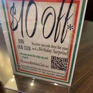 Specials and happy hour