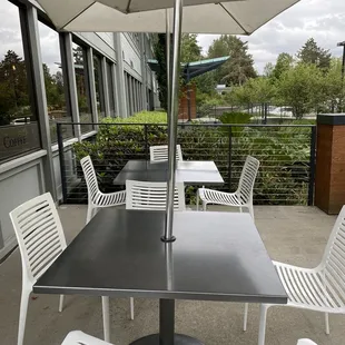 Outdoor seating.