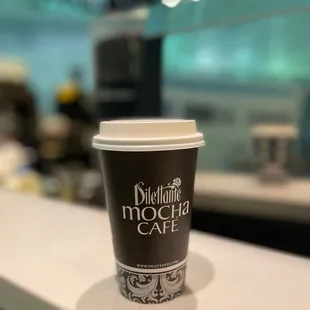 coffee cup on counter