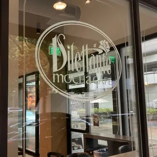 Dilettante Mocha Café at Plaza Center outside window