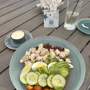 a plate of food on a table