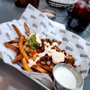 Vegan carne asada fries (split order)