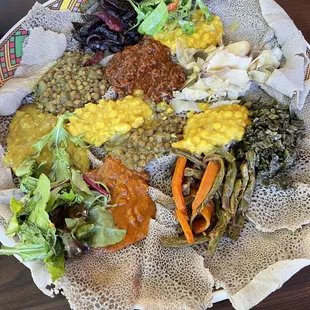 Veggie Combo large. Fasolia was the best item. Shiro was also good.