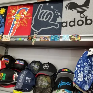 Shirts, caps and pouches