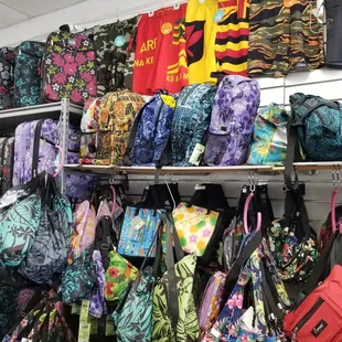 Luggage, backpacks, fanny packs, tote bags, etc.