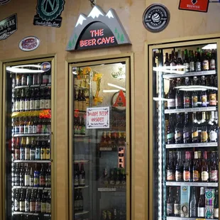 We also have a walk-in Beer Bomber Cave!