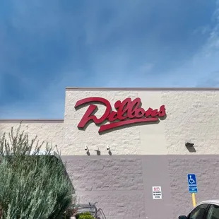 a car parked in front of the store
