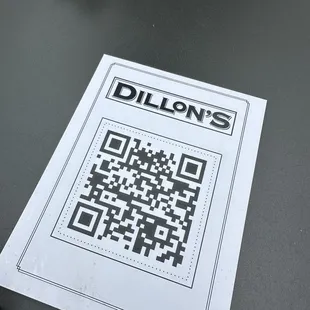 a qr code on a piece of paper