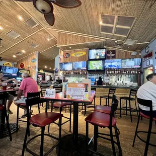 customers sitting at the bar