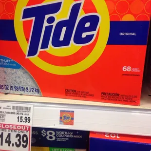 Discounted sales with white red tags