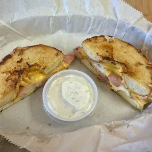 Specialty bagel sandwiches are the mainstay at Dilly &amp; Sons.
