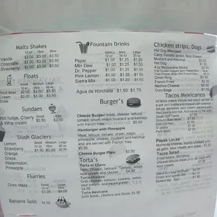 New menu pt 1