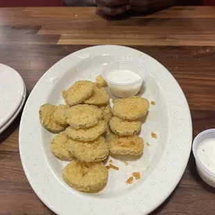 Deep fried pickles. So yummy !