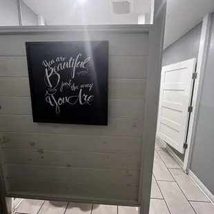 Women's bathroom entry