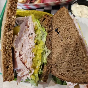 Turkey on Sweet Brown Bread