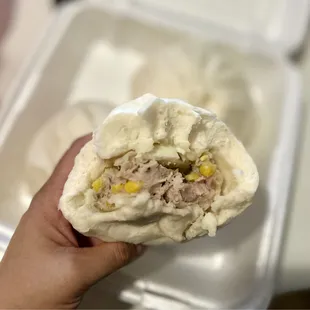 Inside Big Chicken Bun