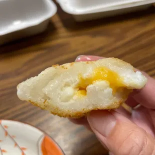 Not cooked all the way, quite doughy