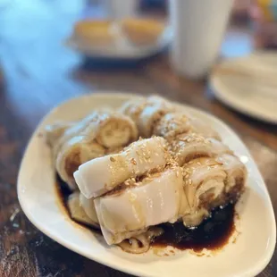 a plate of food on a table