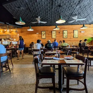 Inside. Dining room.