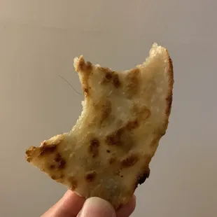 Scallion pancake, hair that's not mine