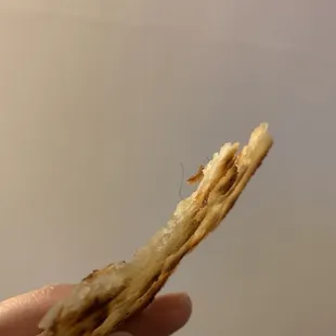 Scallion pancake, hair that's not mine