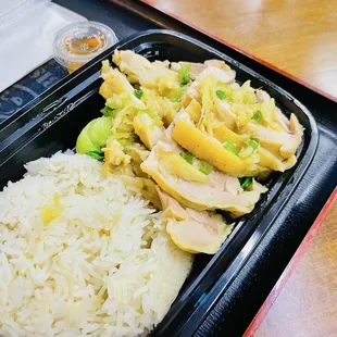 Hainan Chicken Rice Veggies $8.99