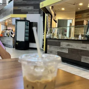a woman sitting at a table