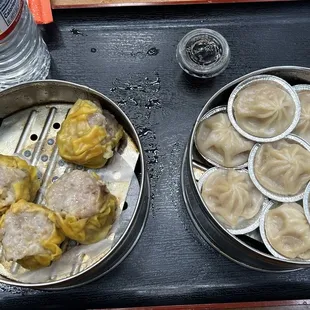 Shiu mai and xiaolongbao (not really full of happiness)